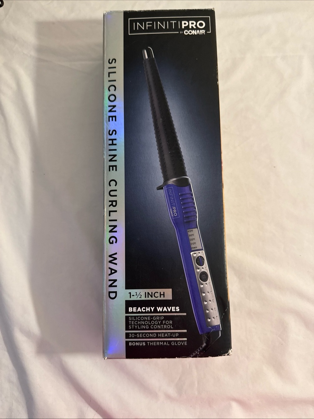 INFINITIPRO by Conair Silicone Shine Curling Wand - Purple